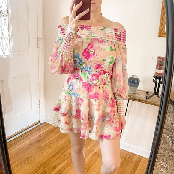 Rococo Sand Alora Mini Dress Multi M - Picture 1 of 9